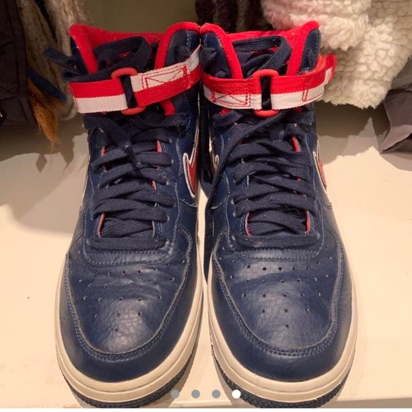 Nike Air Force Mid Red, White, and Blue - Picture 4 of 4